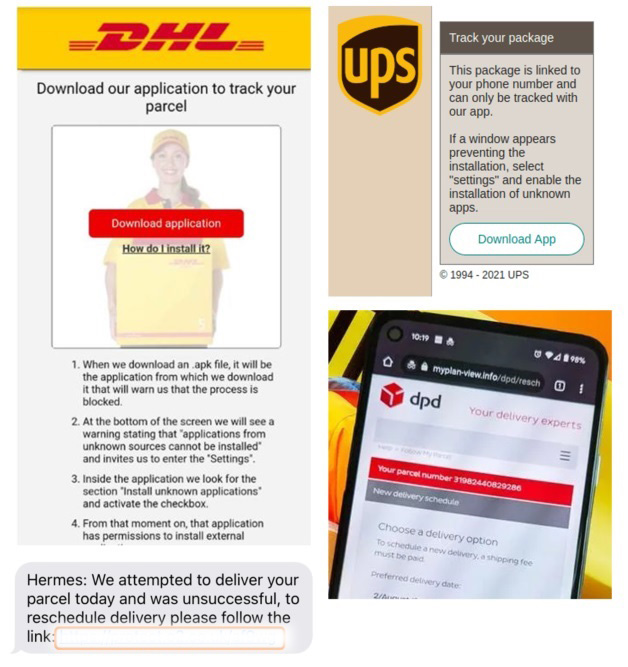 DHL Fake Missed Parcel Scam